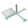 HOLLY STABIELO Plattenschirmständer aus 4mm Stahl für Schirmstöcke bis 55mm Durchmesser, Betonplatten 40x40, made in Germany