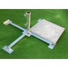 HOLLY STABIELO S-Plattenschirmständer aus 4mm Stahl für Schirmstöcke bis 55mm Durchmesser, Betonplatten 50x50, made in Germany