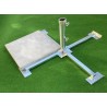 HOLLY STABIELO Sicherheits-Plattenschirmständer 4mm Stahl Schirmstöcke bis 55mm Durchmesser, Betonplatten 40x40, made in Germany