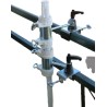 HOLLY STABIELO 2x Schirmgeländerhalter bis 65mm Durchmesser für Stöcke 25-50mm DM mit 11cm Abstandsachse