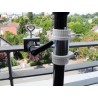 MADE IN BW - HOLLY STABIELO 1fach Schirmgeländerhalter bis 65mm Durchmesser für Stöcke 25-42mm DM mit 11cm Abstandsachse