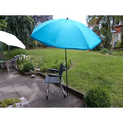 MADE IN BW - HOLLY Edelstahl-Schirmhalter 360° drehbar 50mm Durchmesser Brüstungshalter für Stöcke bis 38mm Durchmesser PATENT