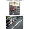 MADE IN BW - HOLLY Edelstahl-Schirmhalter 360° drehbar 50mm Durchmesser Brüstungshalter für Stöcke bis 38mm Durchmesser PATENT