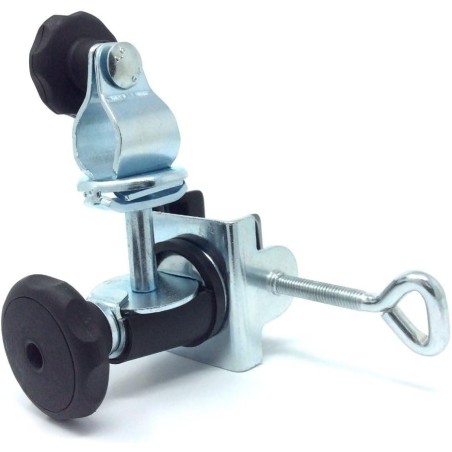 MADE IN BW - HOLLY Edelstahl-Schirmhalter 360° drehbar 50mm Durchmesser Brüstungshalter für Stöcke bis 38mm Durchmesser PATENT
