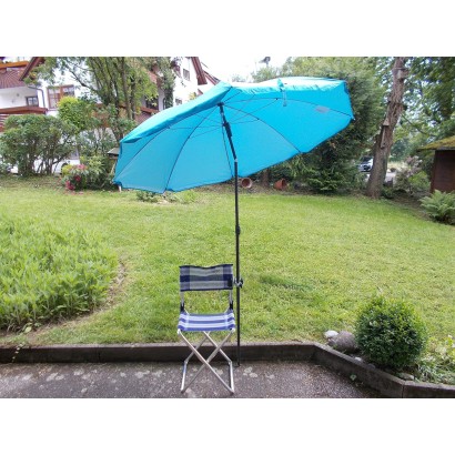 MADE IN BW - HOLLY Edelstahl-Schirmhalter 360° drehbar 50mm Durchmesser Brüstungshalter für Stöcke bis 30mm Durchmesser PATENT