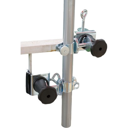 MADE IN BW - HOLLY Edelstahl-Schirmhalter 360° drehbar 50mm Durchmesser Brüstungshalter für Stöcke bis 30mm Durchmesser PATENT