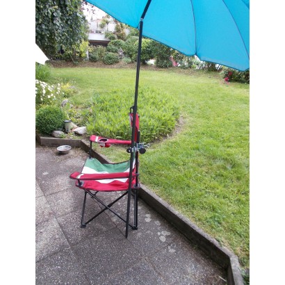 MADE In BW - STABIELO 2fach 360° Edelstahl Schirmhalter bis 50mm eckige und runde Elemente, für Stöcke bis 38mm Durchmesser