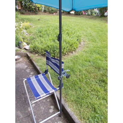 MADE In BW - STABIELO 2fach 360° Edelstahl Schirmhalter bis 50mm eckige und runde Elemente, für Stöcke bis 38mm Durchmesser