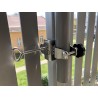 MADE In BW - STABIELO 1fach Edelstahl Schirmhalter eckige und runde Elemente bis 50mm, für Stöcke bis 38mm Durchmesser