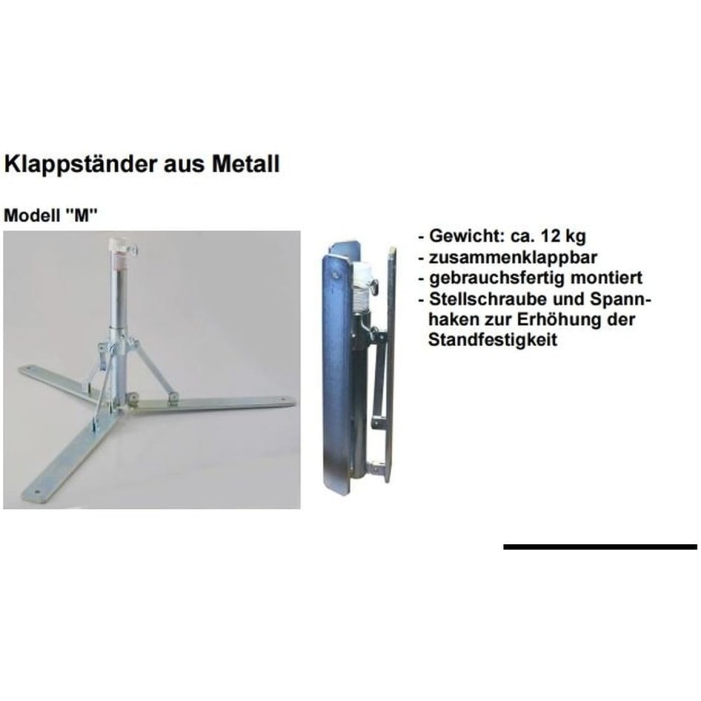 MADE IN BW - STABIELO Klappbarer Markt - Schirmständer für Schirmstöcke bis 55mm Durchmesser