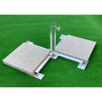 MADE IN BW - STABIELO 4mm Stahlhülsen - Plattenständer für Platten 50x50cm und Schirmstöcke bis 60mm