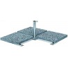 MADE IN BW - STABIELO 4mm Stahlhülsen - Plattenständer für Platten 50 x 50cm und Schirmstöcke bis 60mm