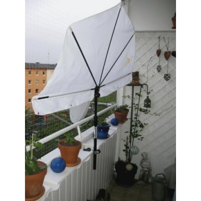 MADE IN BW - HOLLY Kleiner 360° drehbarer Brüstungshalter Spannweite max. 35mm für Stöcke max. Ø 38mm