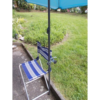 MADE IN BW - HOLLY Kleiner 360° drehbarer Brüstungshalter Spannweite max. 35mm für Stöcke max. Ø 30mm