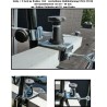 MADE IN BW - HOLLY 360° drehbarer Brüstungshalter max. 60mm Spannweite für Stöcke max. Ø 30mm