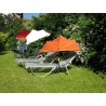 MADE IN BW - HOLLY UV Sonnenschutzfächer orange für Stuhl/Liege und Halter 360° drehbar