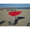 MADE IN BW - HOLLY UV Sonnenschutzfächer orange für Stuhl/Liege und Halter 360° drehbar