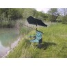 MADE IN BW - HOLLY UV Sonnenschutzfächer dunkelgrün für Stuhl/Liege und Halter 360° drehbar