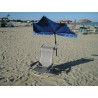 MADE IN BW - HOLLY UV Sonnenschutzfächer dunkelblau für Stuhl/Liege und Halter 360° drehbar