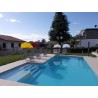 MADE IN BW - HOLLY UV Sonnenschutzfächer dunkelblau für Stuhl/Liege und Halter 360° drehbar