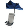 MADE IN BW - HOLLY UV Sonnenschutzfächer dunkelblau für Stuhl/Liege und Halter 360° drehbar