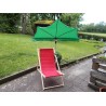 MADE IN BW - HOLLY UV Sonnenschutzfächer hellgrün für Stuhl/Liege und Halter 360° drehbar