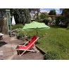 MADE IN BW - HOLLY UV Sonnenschutzfächer hellgrün für Stuhl/Liege und Halter 360° drehbar