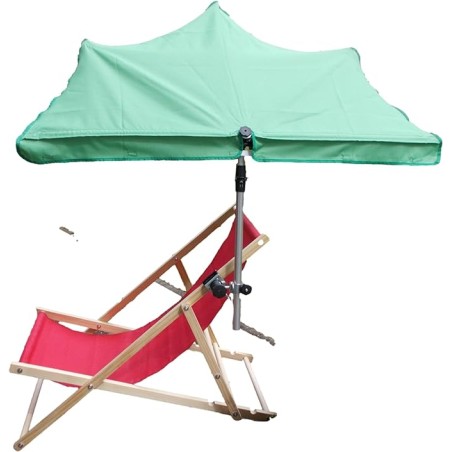 MADE IN BW - HOLLY UV Sonnenschutzfächer hellgrün für Stuhl/Liege und Halter 360° drehbar