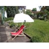 MADE IN BW - HOLLY UV Sonnenschutzfächer weiss für Stuhl/Liege und Halter 360° drehbar