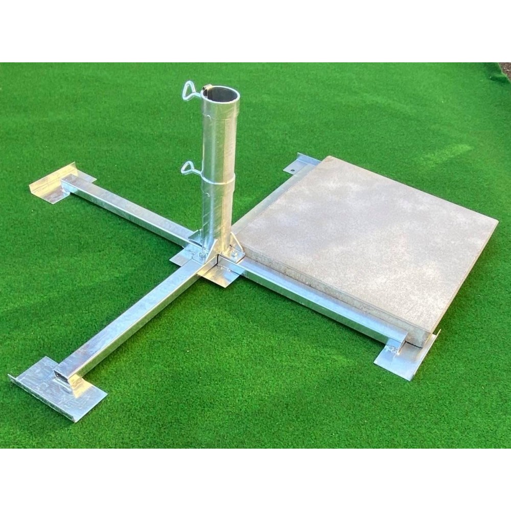 MADE IN BW - STABIELO Sicherheits Plattenschirmständer Duo für 50er Platten und 60er Stöcke