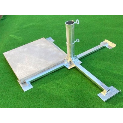 MADE IN BW - STABIELO Sicherheits Plattenschirmständer Duo für 50er Platten und 60er Stöcke