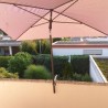 Exclusive HOLLYMAT B fan umbrella yellow with balcony bracket for parapets up to 195mm