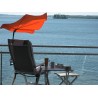 HOLLY DUO-MASTERHOLDER holder with UV-PROTECTION FAN SHADE color orange for loungers, chairs, tables, balconies