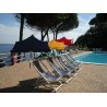 HOLLY DUO-MASTERHOLDER mount with UV-PROTECTION FAN SHADOWS color navy blue for loungers, chairs, tables, balconies