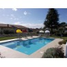 HOLLY DUO-MASTERHOLDER mount with UV-PROTECTION FAN SHADOWS color navy blue for loungers, chairs, tables, balconies