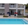 HOLLY DUO-MASTERHOLDER mount with UV-PROTECTION FAN SHADOWS color navy blue for loungers, chairs, tables, balconies