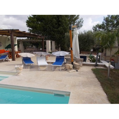 HOLLY DUO-MASTERHOLDER Halterung mit UV-SCHUTZ-FÄCHERSCHIRM Farbe jeans an Liegen Stühle Tische Balkone