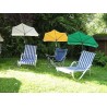 HOLLY DUO-MASTERHOLDER holder with UV-PROTECTION FAN SHADE, light green, for use on loungers, chairs, tables, balconies