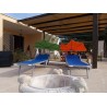 HOLLY DUO-MASTERHOLDER holder with UV-PROTECTION FAN SHADE, light green, for use on loungers, chairs, tables, balconies