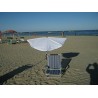 HOLLY DUO-MASTERHOLDER holder for CHAIR BEACH with UV protection fan shade color white and 360° GVC multi-holder