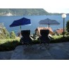 HOLLY DUO-MASTERHOLDER holder for Chair Beach with UV-PROTECTION FAN SHADOWS, natural color and 360° GVC multi-holder