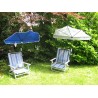 HOLLY DUO-MASTERHOLDER holder for Chair Beach with UV-PROTECTION FAN SHADOWS, natural color and 360° GVC multi-holder