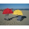 HOLLY DUO-MASTERHOLDER holder for Chair Beach with UV-PROTECTION FAN UMBRELLA color yellow and 360° GVC multi-holder