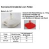 STABIELO UV PE parasol base white 18 kg for filling with water / sand for parasol poles up to 32 mm diameter