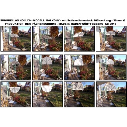 STABIELO UV PE parasol base anthracite 18 kg for filling with water / sand for parasol poles up to 32 mm diameter