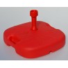STABIELO UV PE parasol base red 18 kg for filling with water / sand for parasol poles up to 32 mm diameter