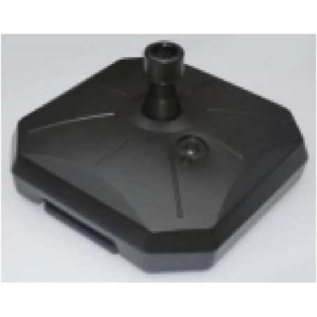 STABIELO UV PE Sonnenschirmständer mit Rollen anthrazit 50kg füllbar Wasser / Sand für Schirmstöcke bis 55 mm Durchmesser