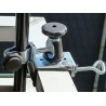 HOLLY-STABIELO-Multihalter, gummierter Schirmhalter, für Stöcke bis 35mm Durchmesser, mit Spannbackenöffnung bis 65mm