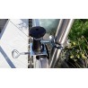 HOLLY duo masterholder, 360° rotatable umbrella holder made of bright galvanized steel