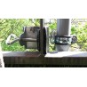 HOLLY duo masterholder, 360° rotatable umbrella holder made of bright galvanized steel
